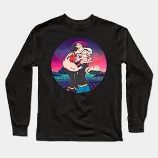 Whimsical Whirlwind Embrace the Spirited World of Popeyes and His Quests for Justice and Spinach Long Sleeve T-Shirt